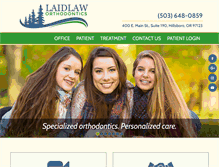 Tablet Screenshot of laidlawortho.com
